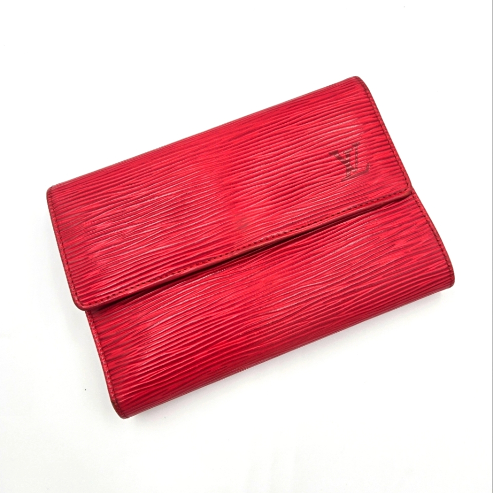Louis Vuitton Red Epi Wallet